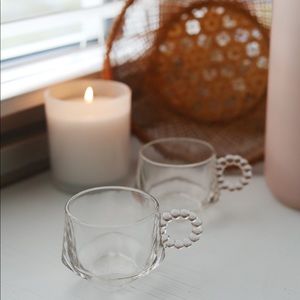 Vintage Hazel Atlas Clear Glass Orchard Cups (Set)